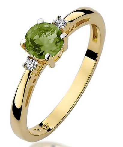 Bonore - Arany 585 - Olivin 0,6 ct gyűrű
