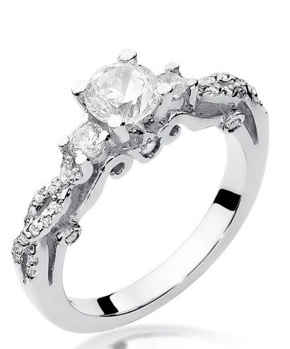 Bonore - Fehér Arany 585 - Gyémánt 0,5 ct gyűrű