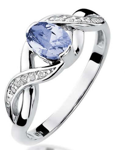 Bonore - Fehér Arany 585 - Tanzanit 0,4 ct gyűrű