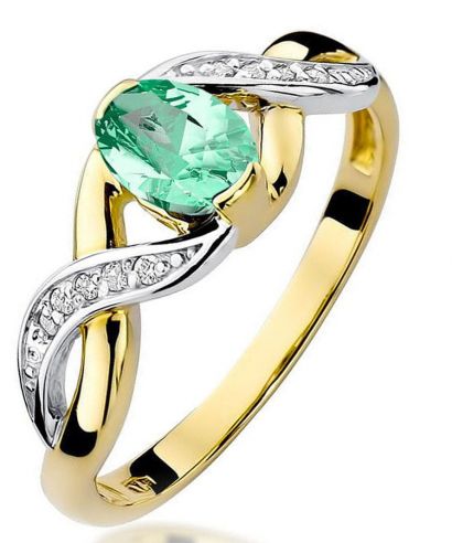 Bonore - Arany 585 - Smaragd 0,4 ct gyűrű
