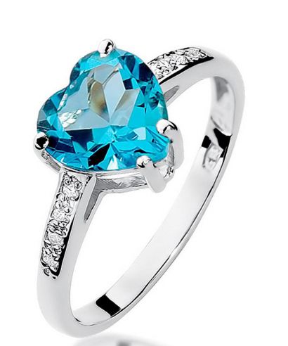 Bonore - Fehér Arany 585 - Topáz 1,2 ct gyűrű