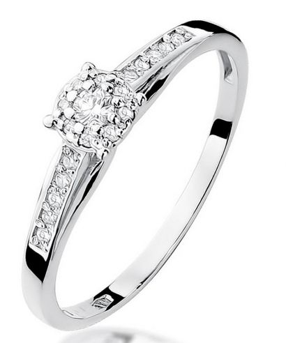 Bonore - Fehér Arany 585 - Gyémánt 0,04 ct gyűrű