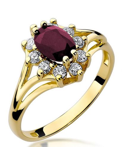 Bonore - Arany 585 - Rubin 1 ct gyűrű