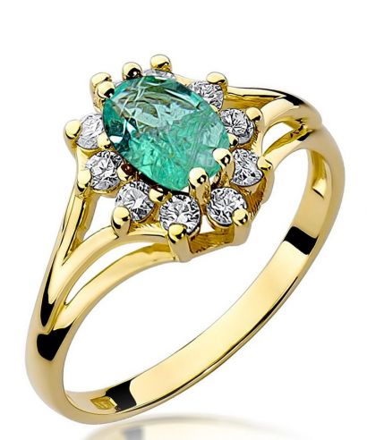 Bonore - Arany 585 - Smaragd 0,8 ct gyűrű