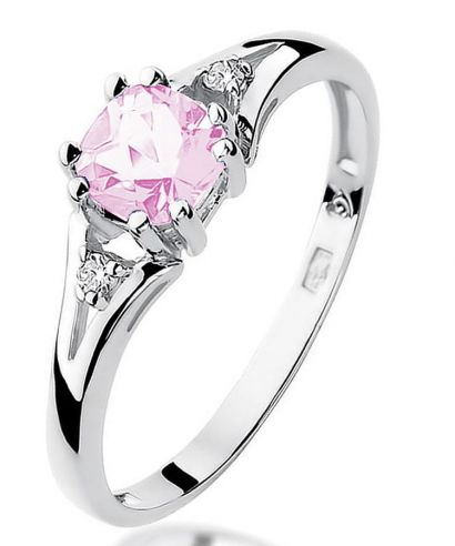 Bonore - Fehér Arany 585 - Rózsaszínű Topáz 0,7 ct gyűrű