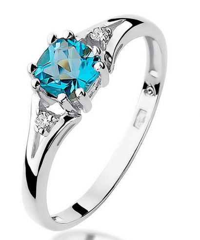 Bonore - Fehér Arany 585 - Topáz 0,7 ct gyűrű