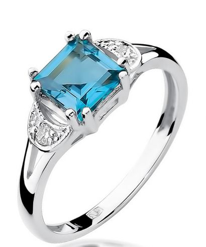 Bonore - Fehér Arany 585 - Topáz 1,4 ct gyűrű