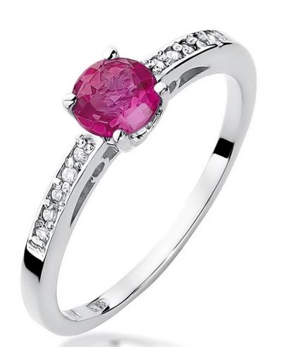 Bonore - Fehér Arany 585 - Rubin 0,6 ct gyűrű