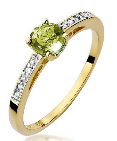 Bonore - Arany 585 - Olivin 0,6 ct gyűrű