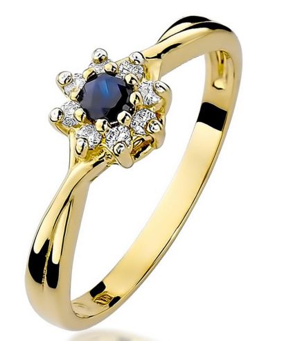 Bonore - Arany 585 - Zafír 0,15 ct gyűrű
