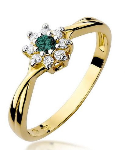 Bonore - Arany 585 - Smaragd 0,15 ct gyűrű