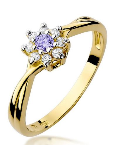Bonore - Arany 585 - Tanzanit 0,1 ct gyűrű