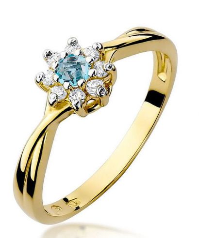 Bonore - Arany 585 - Topáz 0,15 ct gyűrű