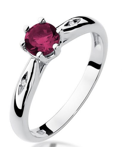 Bonore - Fehér Arany 585 - Rubin 0,6 ct gyűrű