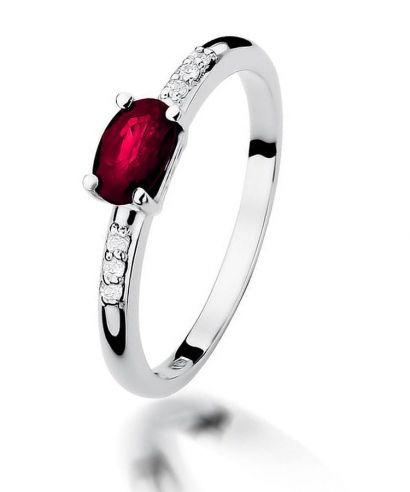 Bonore - Fehér Arany 585 - Rubin 0,6 ct gyűrű