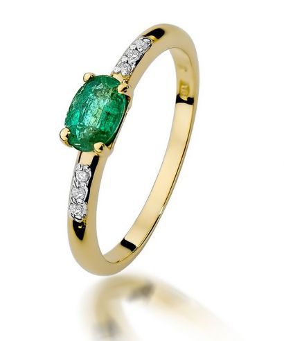 Bonore - Arany 585 - Smaragd 0,4 ct gyűrű