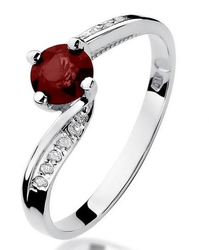 Bonore - Fehér Arany 585 - Rubin 0,6 ct gyűrű