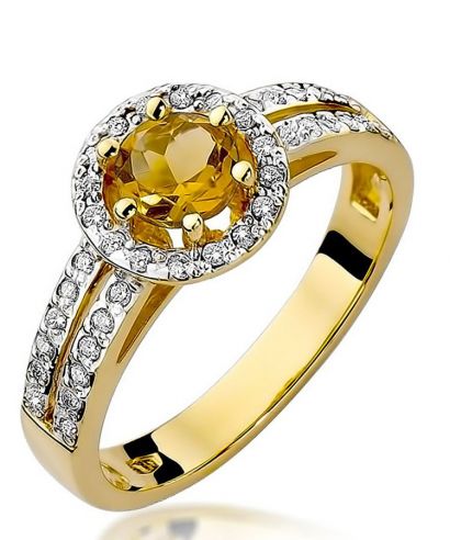 Bonore - Arany 585 - Citrin 0,5 ct gyűrű