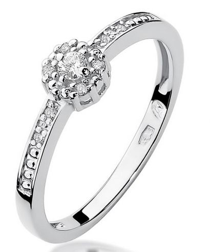 Bonore - Fehér Arany 585 - Gyémánt 0,02 ct gyűrű