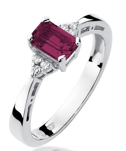 Bonore - Fehér Arany 585 - Rubin 0,8 ct gyűrű