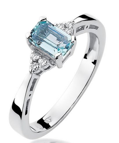 Bonore - Fehér Arany 585 - Topáz 0,6 ct gyűrű