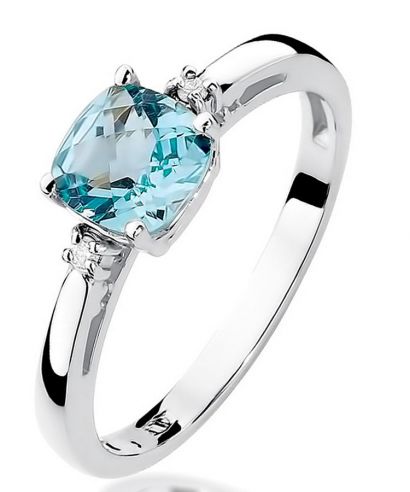 Bonore - Fehér Arany 585 - Topáz 1,1 ct gyűrű