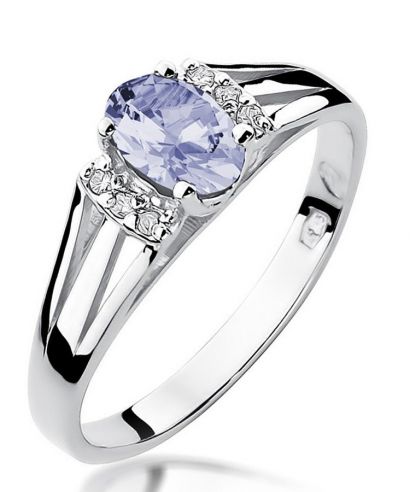 Bonore - Fehér Arany 585 - Tanzanit 0,4 ct gyűrű