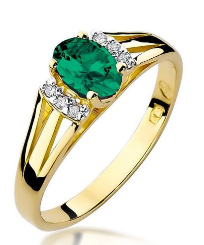 Bonore - Arany 585 - Smaragd 0,4 ct gyűrű