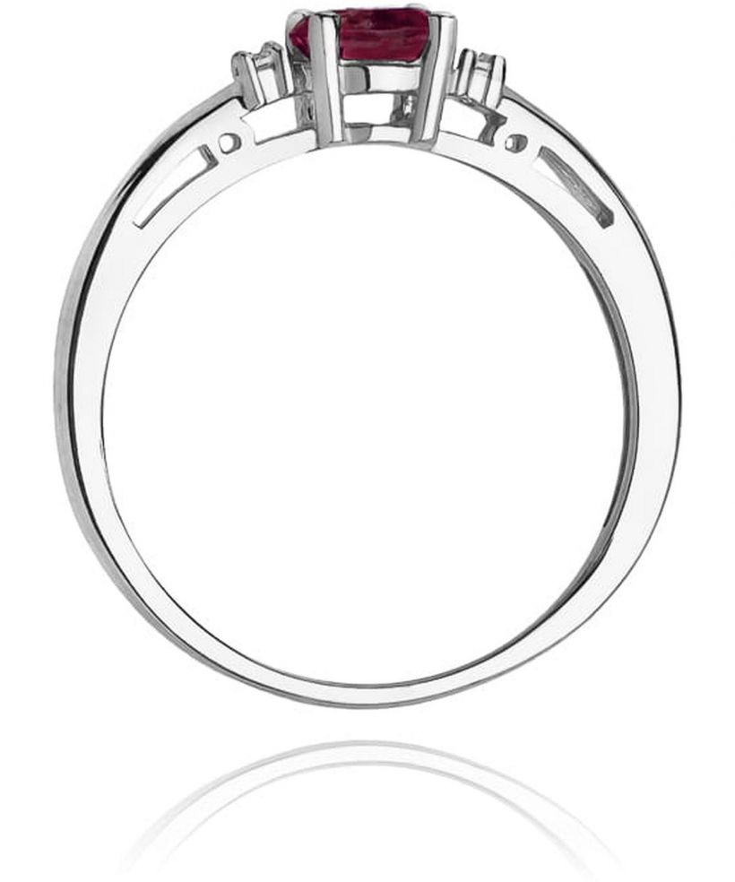 Bonore - Fehér Arany 585 - Rubin 0,6 ct gyűrű