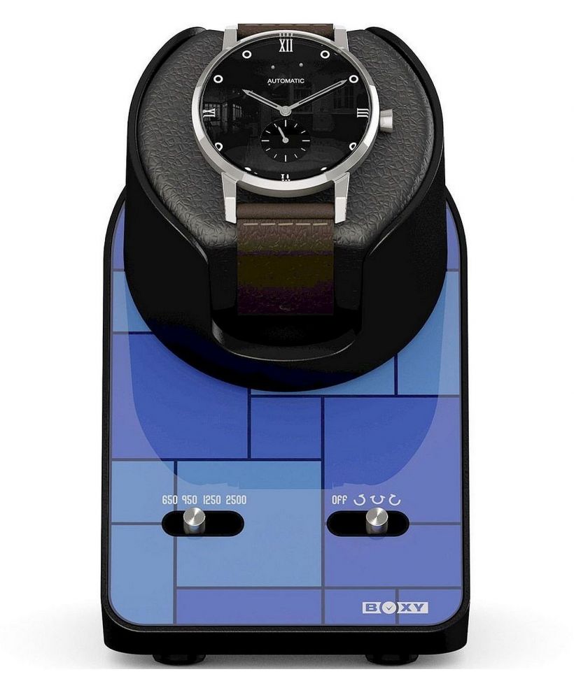 Beco Technic Boxy BLDC Nightstand Graphic Blue Óraforgató kék 1 órához USB kábellel
