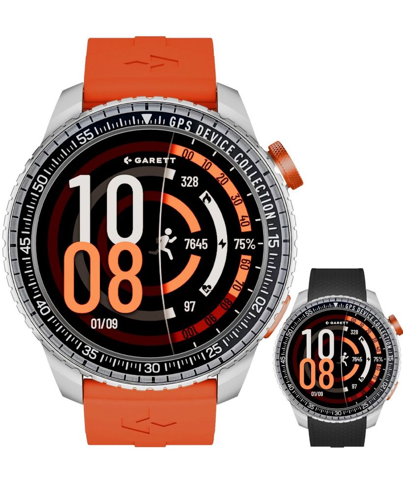 Garett Compass Silver SET férfi okosóra