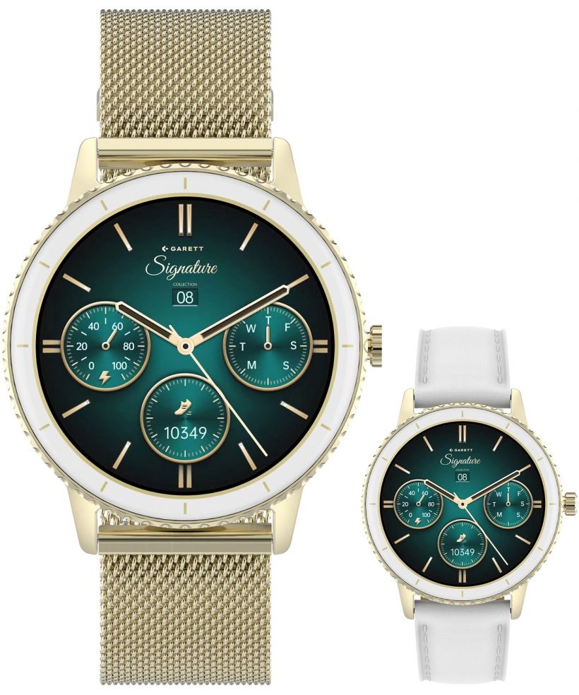 Garett Signature Grace Gold Mesh SET női okosóra