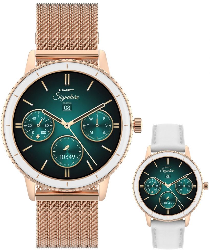Garett Signature Grace Rose Gold Mesh SET női okosóra