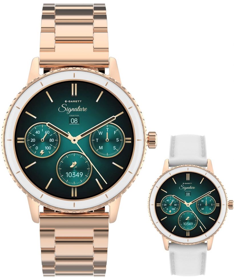 Garett Signature Grace Rose Gold Solid SET női okosóra