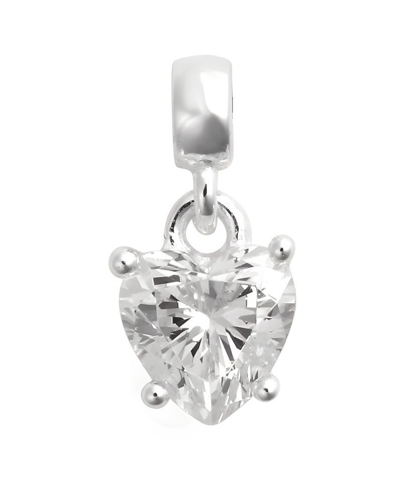 Daniel Wellington Heart White Crystal Charm medál