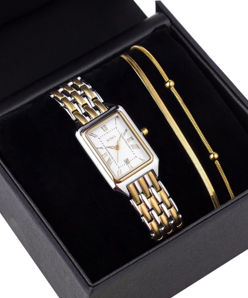 BOWA Barcelona Pearl Gold Steel 23 Gift Set női karóra