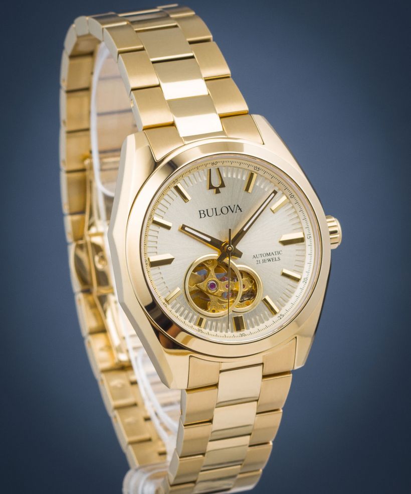 Bulova Classic Surveyor Open Heart Automatic férfi karóra