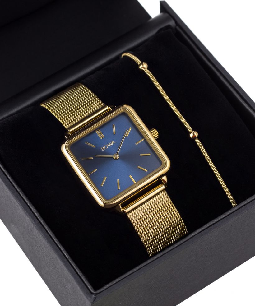 BOWA Vienna Navy Blue-Gold Mesh 29 női karóra