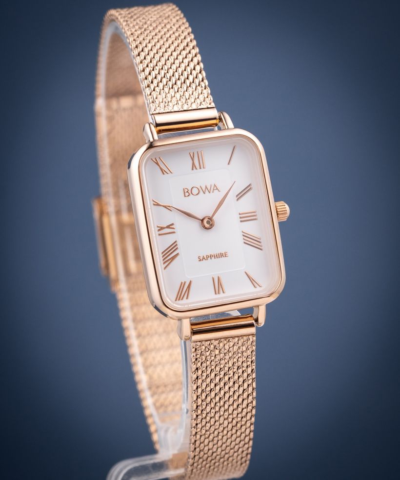 BOWA Dubai White Rose-Gold Mesh 20 női karóra