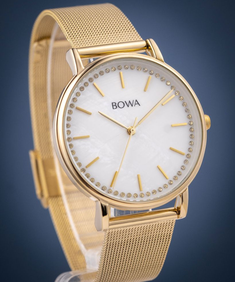 BOWA Rio Pearl-Gold Mesh 38 női karóra