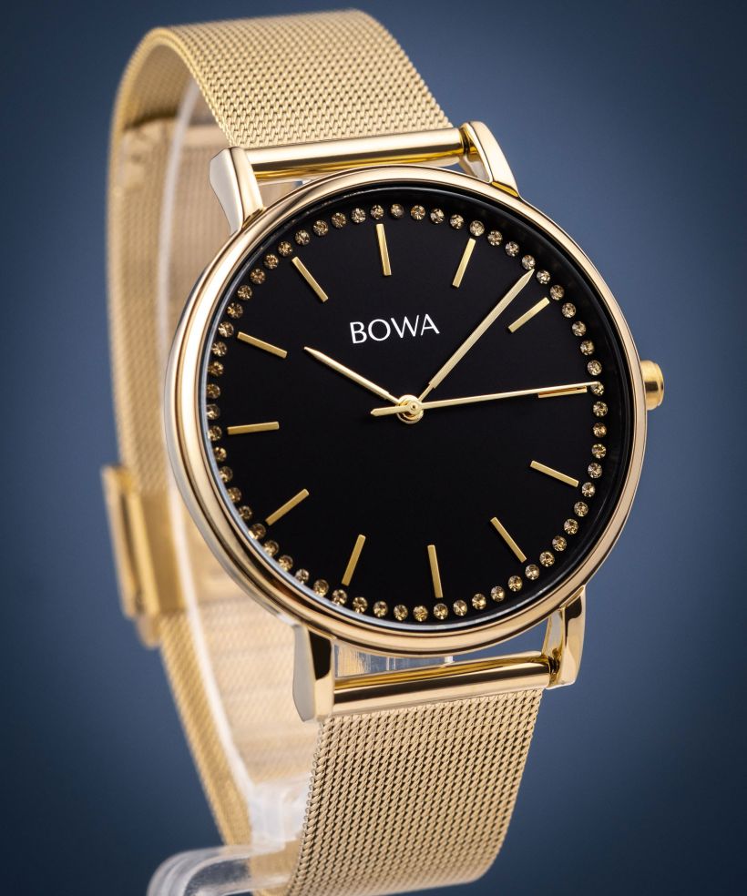 BOWA Rio Black-Gold Mesh 38 női karóra