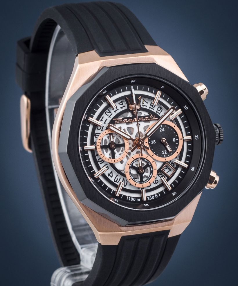 Maserati Stile Skeleton Chronograph férfi karóra
