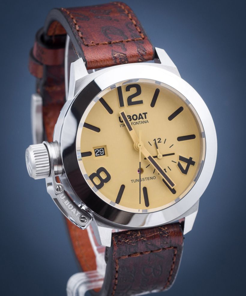U-Boat Classico 42 Tungsteno Beige Unisex Karóra