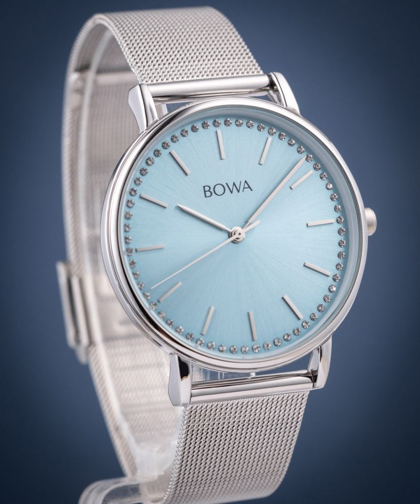 BOWA Rio Ice-Blue Silver Mesh 38 női karóra