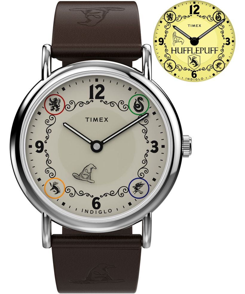 Timex Harry Potter X Weekender Hufflepuff House 38mm Leather Strap unisex karóra