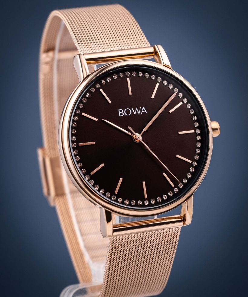 BOWA Rio Brown-Rose Gold Mesh 38 női karóra