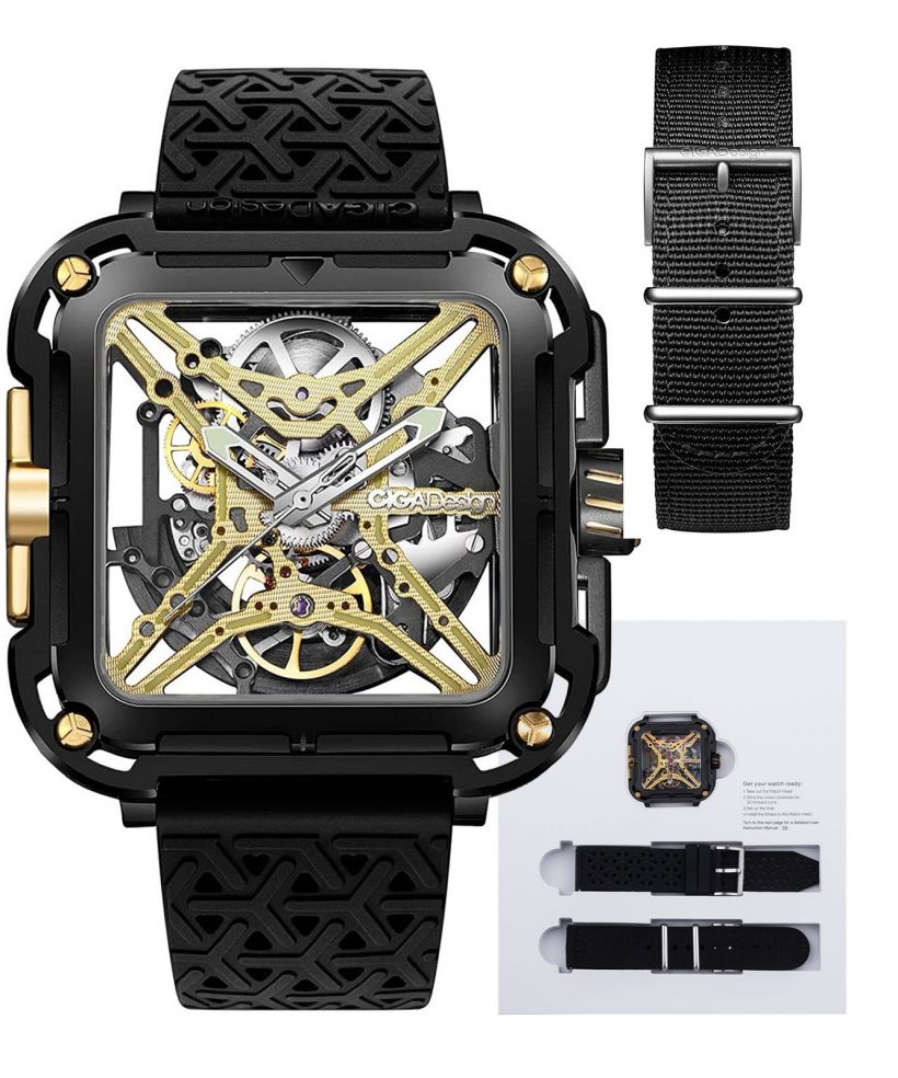 Ciga Design X Series Gorilla Black DLC & Gold Titanium Automatic Férfi Karóra
