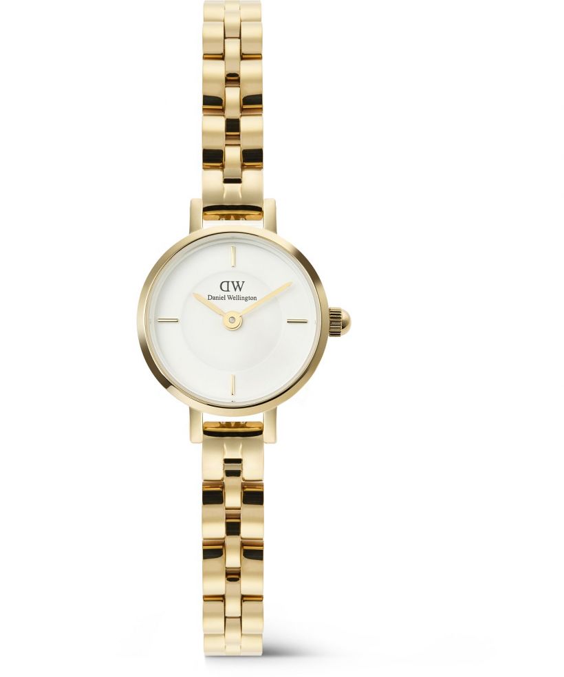 Daniel Wellington Petite Mini Arch 3-link White Gold női karóra