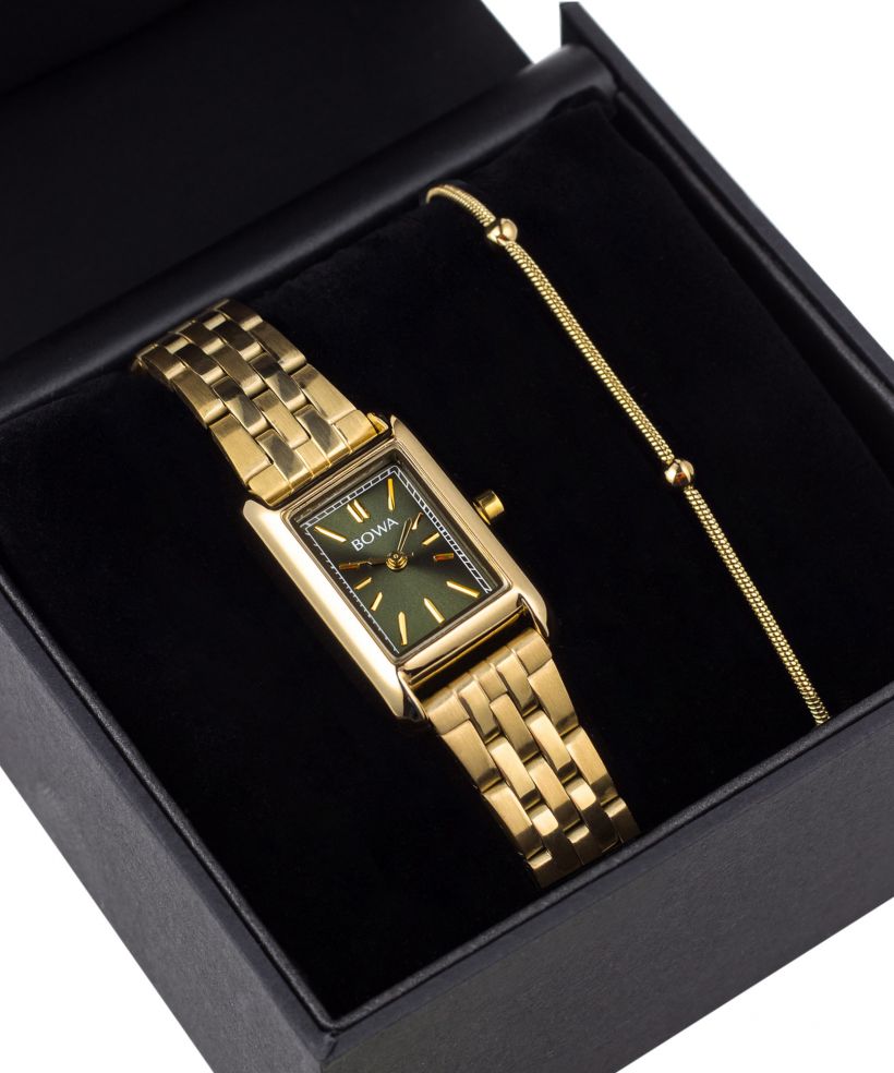 BOWA Paris Green-Gold Steel 20 Gift Set női karóra