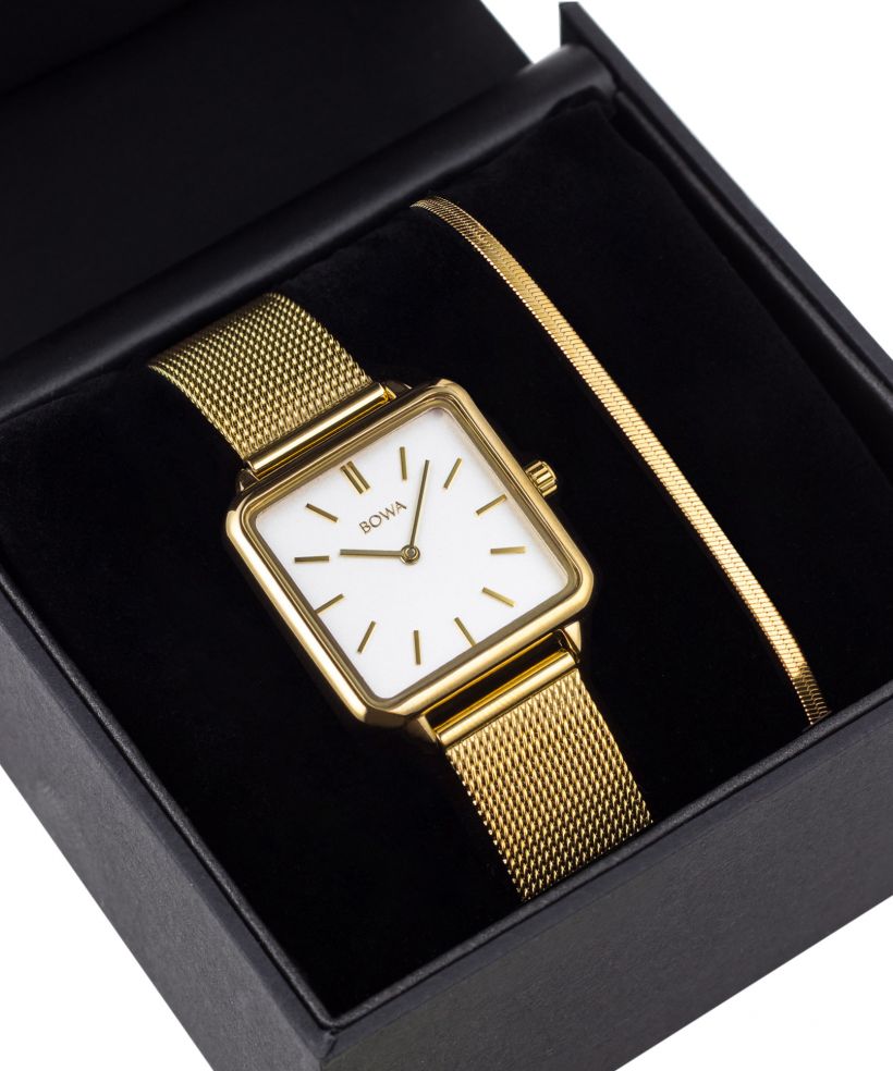 BOWA Vienna White Gold Mesh 29 Gift Set női karóra